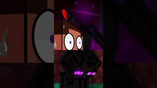 Endermen Encounter in Hardcore Mode Animationの再現！ minecraft enderman nether [upl. by Nwahsram]