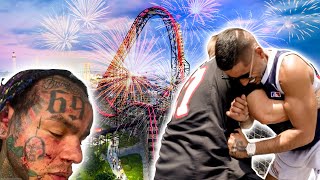 Me SteveWillDoIt amp 6ix9ine Got Kicked Out of A Theme Park for Fist Fighting [upl. by Eleets]