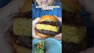 GIANT Mac amp Cheese Patty Topped Burger [upl. by Egamlat76]