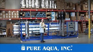 Industrial High Brackish Reverse Osmosis System Lebanon 130000 GPD  wwwPureAquacom [upl. by Ayerdna]