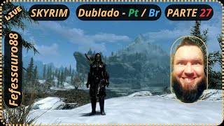 Essa vista da cidade de Solitude é muito linda xD  quotJogo SKYRIMquot Dublado  PTBR 27 [upl. by Arimas]