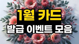 24년 1월 카드 발급 이벤트 총정리  가장 많이 절약할 수 있는 방법 [upl. by Trinity]