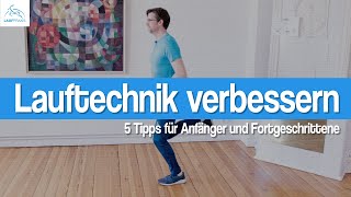 LAUFTECHNIK VERBESSERN  Joggen für Anfänger  Laufstil 5 Tipps fürs Laufen  Gesundes Laufen [upl. by Rinum926]