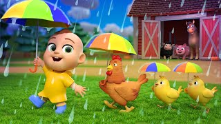 Rain Rain Go Away Animal Version  Lalafun Newborn Nursery Rhymes amp Kids Songs [upl. by Aneles]