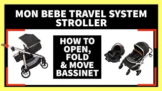 MonBebe Moduler 61 Travel Stroller Instructions  How to Open and Fold Walmart Stroller [upl. by Stu]