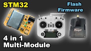 ✅ Updating STM32 4 in 1 iRangeX IRX4 multi protocol module firmware flash taranis frsky banggood [upl. by Bulley248]