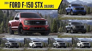 2024 Ford F150 STX  All Color Options  Images  AUTOBICS [upl. by Schinica]