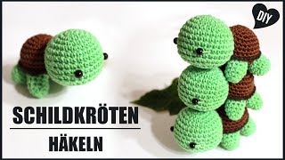 Schildkröte häkeln  Tiere Häkelanleitung  Amigurumi DIY by Pfirsichteufel [upl. by Ylrebmi]