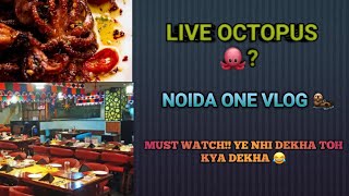 OCTOPUS FOOD 😰 GHAZIABAD KA MAUSAM  NOIDA ONE VLOG  ABSOLUTE BARBECUE  BIRTHDAY VLOG [upl. by Papst]