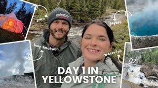 Exploring Yellowstone National Park  Day 1 [upl. by Bergen]