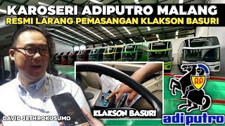 RESMI KAROSERI ADIPUTRO LARANG PEMASANGAN KLAKSON BASURI [upl. by Serle]