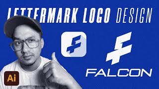 F Falcon Letter Mark Logo Design Adobe IllustratorCC Tutorial [upl. by Kimbra]