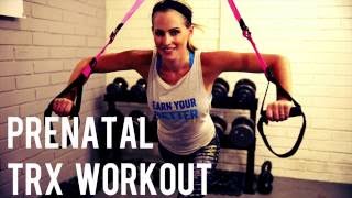 20 Minute Prenatal TRX Suspension Training Workout Safe for All Trimesters of Pregnancy [upl. by Laemaj528]