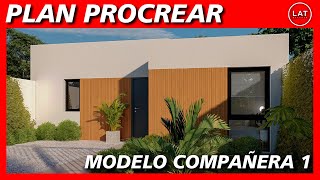 Plano VIvienda COMPAÑERA 1  2024 🏡 80M2 [upl. by Sharman]