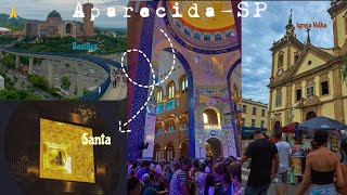 vlog visitando o Santuário Nacional de Nossa Senhora Aparecida em Aparecida do Norte SP [upl. by Leodora]