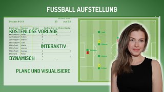 Excel – Fußball Aufstellung planen und visualisieren inkl kostenloser Vorlage [upl. by Luhe]