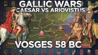 Caesar vs Ariovistus Battle of Vosges 58 BC DOCUMENTARY [upl. by Olivie]