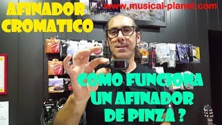 Como funciona un afinador Cromatico de pinza  afinar cualquier instrumento musical [upl. by Slen]