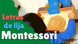 Letras de lija Montessori  Tutorial y PLANTILLAS GRATIS  Material Montessori  Homeschool [upl. by Arikihs323]