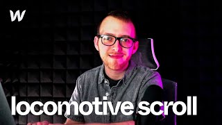 Locomotive Scroll Smooth Scrolling in Webflow [upl. by Yllet]