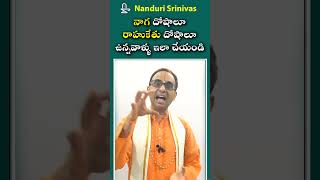 రాహు కేతు దోషాలు పోగొట్టే తేలిక మార్గం  Simple solution for Rahu Ketu Doshas  Nanduri Susila [upl. by Dnalyr]