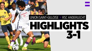 HIGHLIGHTS Union SaintGilloise  RSC Anderlecht  20212022  Loss in the Duden park [upl. by Eecyak]