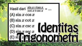 Latihan Soal UTBK 2022  quotIDENTITAS TRIGONOMETRIquot [upl. by Iadahs]