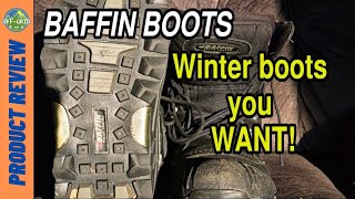 Warm Winter Weather Boots  Ice Fishing Hunting Snowmobile Gear  Baffin Boots  Product Review [upl. by Corwin142]