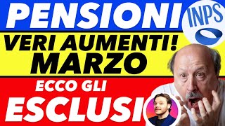 PENSIONI 👉 VERI AUMENTI MARZO 2024💶 CHI SONO I PENSIONATI ESCLUSI [upl. by German]