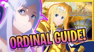 SAO ARS HOW TO EASILY CLEAR ORDINALTipsStrategiesBest Units  Sword Art Online Rising Steel [upl. by Amora]