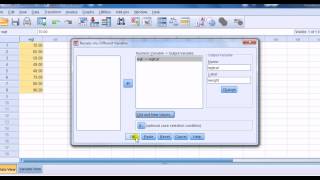 SPSS for newbies Changing a scalecontinuous variable to a categorical variable [upl. by Annoyi]