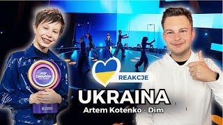 UKRAINA 🇺🇦 STAWIA NA WOKAL NOWY FAWORYT EUROWIZJI JUNIOR 2024  Artem Kotenko  Dim  REAKCJE [upl. by Niro]