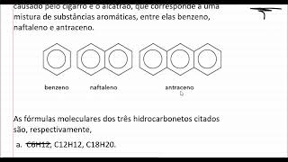 Como descobrir a fórmula molecular dos compostos aromáticos  Benzeno naftaleno e antraceno [upl. by Nosle587]