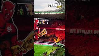 Kaiserslautern Fans Choreo im DFBPokalfinale  FCKaiserslautern  Bayer Leverkusen 25524 [upl. by Udall266]