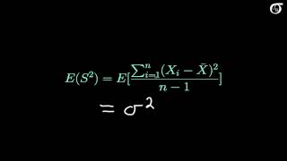 Proof that the Sample Variance is an Unbiased Estimator of the Population Variance [upl. by Nennerb7]