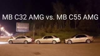 Mercedes C32 AMG vs Mercedes C55 AMG w202 [upl. by Golub]