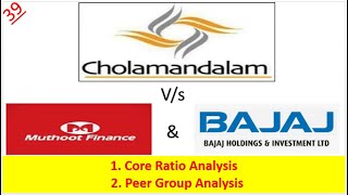 Cholamandalam Finance Share price Analysis Vs Muthooth Finance amp Bajaj Holdings Fundamental Analysis [upl. by Lladnyk483]