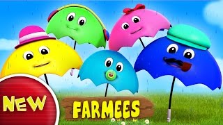 Umbrella Finger Family  Rain Rain Go Away  Nursery Rhymes  Baby Songs by Farmees [upl. by Kennard]