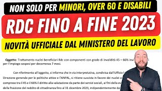 📣 REDDITO DI CITTADINANZA 2023 per nuovi percettori UFFICIALE dal Ministero del Lavoro [upl. by Maller803]