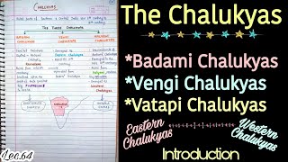 The ChalukyasVatapi Vengi Kalyani Ancient History Handwritten notes Lec64 An Aspirant [upl. by Souza]