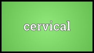 Cervical Meaning [upl. by Nellie]