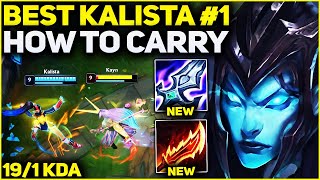 How to Carry 1v9 Kalista Gameplay  RANK 1 BEST KALISTA IN THE WORLD  Season 13 League of Legends [upl. by Milan]