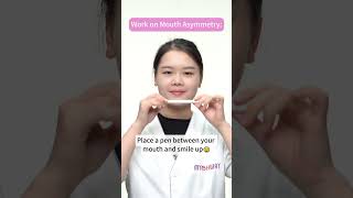 Quickly to fix asymmetrical jaw amp face🫡asymmetricalface massage faceyoga asymmetrical asmr fyp [upl. by Einnij]