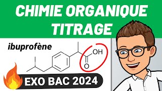 CHIMIE ORGANIQUE 💪 TITRAGE ✅ BAC 2024  PHYSIQUE  CHIMIE [upl. by Filip]