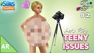 Sims FreePlay 🚨🎬AR  SE2 Ep 2  LET’S PLAY TEENY ISSUES  📸 PHOTO SHOOT [upl. by Sundstrom]