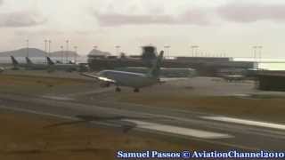 Transavia Bumpy Landing Runway 05 • B737800 [upl. by Alikat]