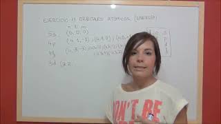 QUIMICA Ejercicio 11 Estructura atómica  Ordenación orbitales atómicos orden creciente de energía [upl. by Laenahtan]