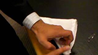 How to fold a tux pocket handkerchief  single [upl. by Lanevuj]