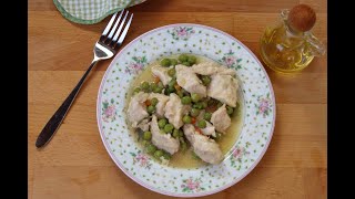 Bocconcini di pollo con piselli [upl. by Acceb]