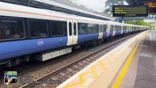 Trains at Taplow 280424 Part 2 4K [upl. by Eirbua]